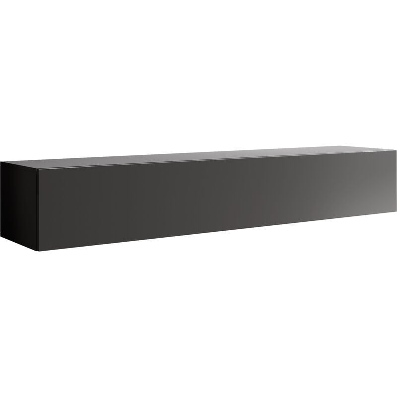 foto del prodotto muebles bonitos mobile tv mobile da soggiorno sospeso porta tv salotto stilo moderno 1 anta 180x30x40cm modello berit 180x30 grigio finitura lucida