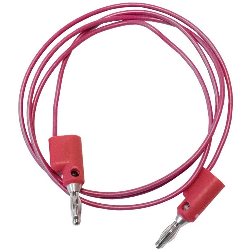 foto del prodotto mueller electric bu 2020 a 60 2 cavo di misura spina a banana 4 mm spina a banana 4 mm 1.5 m rosso 1 pz.