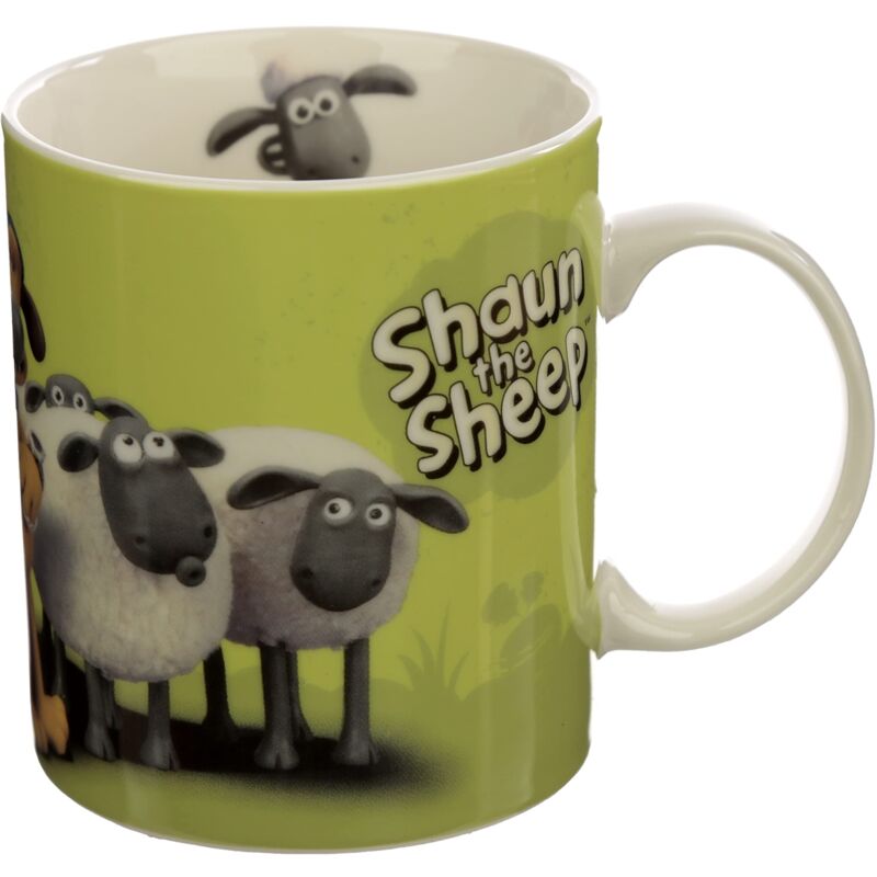 foto del prodotto mug337, tazza - shaun, vita da pecora - verde - puckator