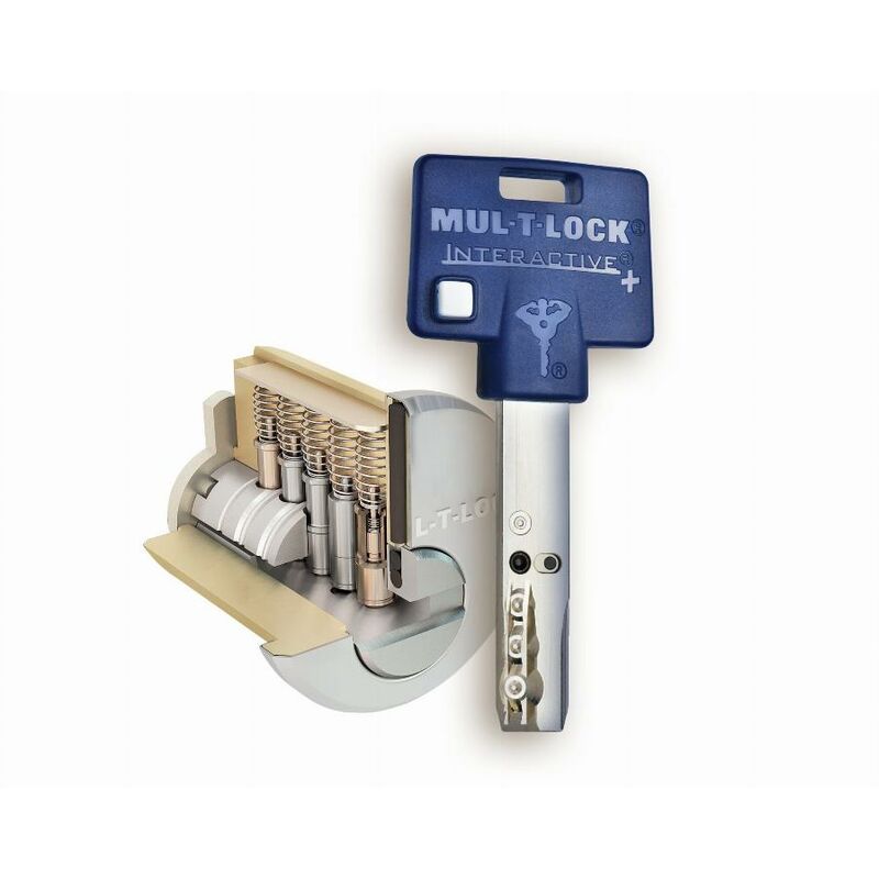 foto del prodotto mul-t-lock - cilindro mtl600 262s 80 40-40 nm pan 3 chiavi in pvc blu b.r.- eum6p4040xx3pblvr