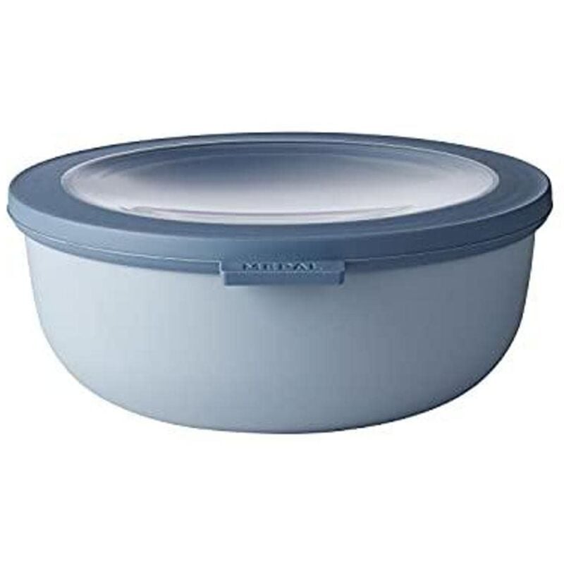 foto del prodotto multi bowl cirqula round contenitori plastica con coperchio adatto come contenitore ermetico per frigo, microonde, congelatore e piatti da