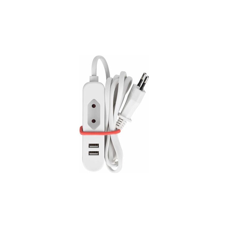 foto del prodotto multi dock con 1 presa euro e 2 porte usb pratico accessorio da viaggio