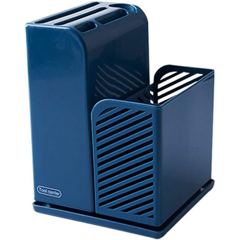 foto del prodotto multi function storage rack for chopsticks x kitchen cutlery,blue
