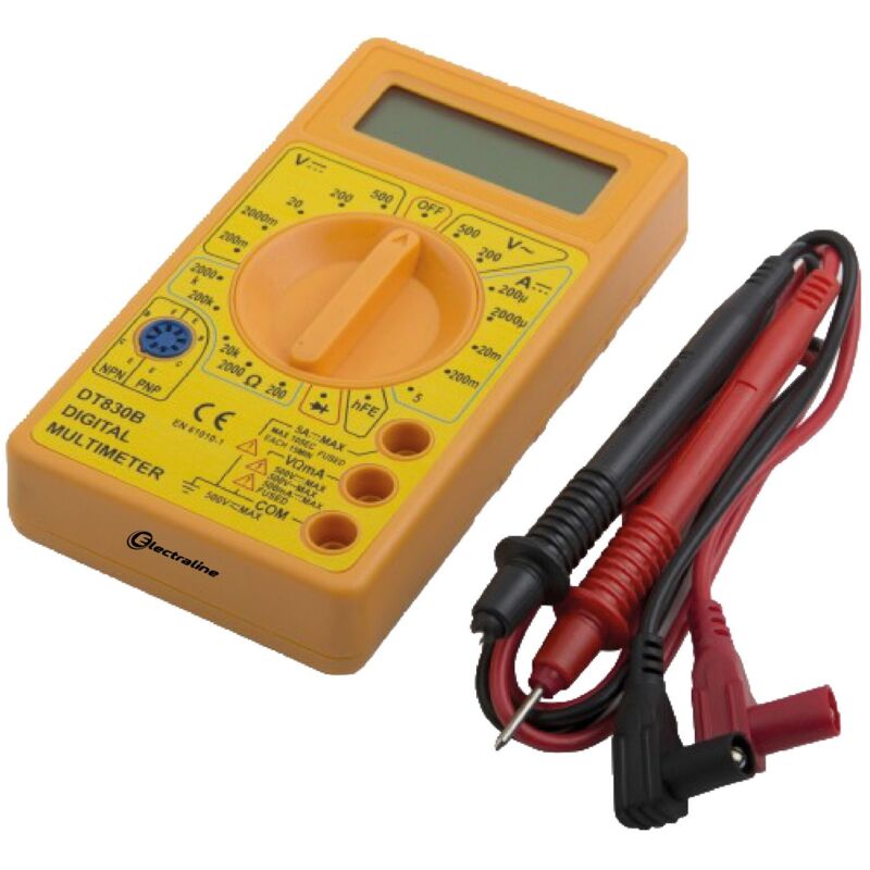 foto del prodotto multi tester digitale elettrico batteria 9v a cristalli liquidi tascabile