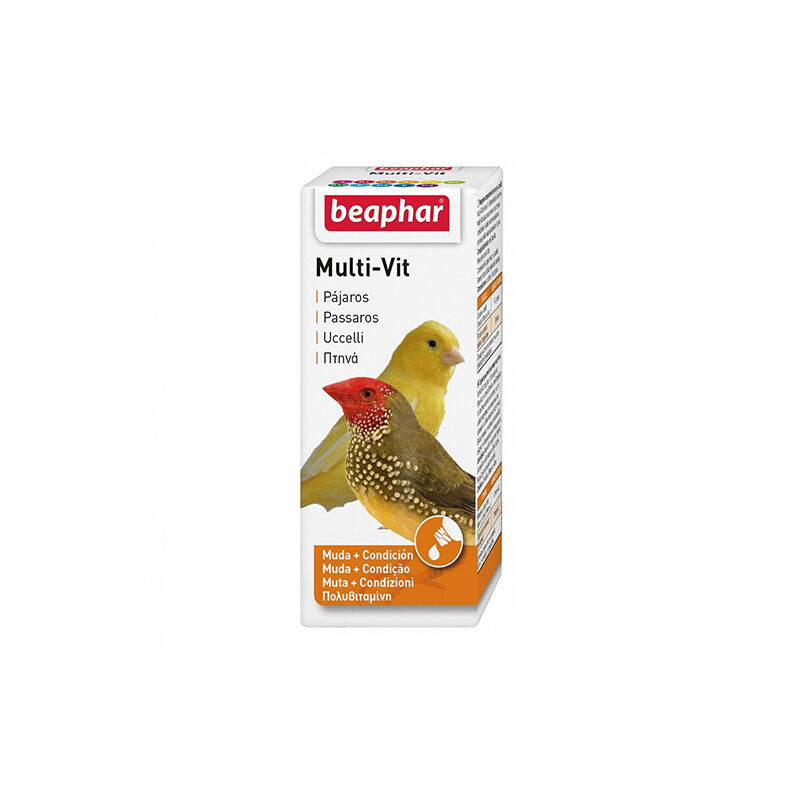 foto del prodotto multi vitamine per uccelli, 20 ml beaphar