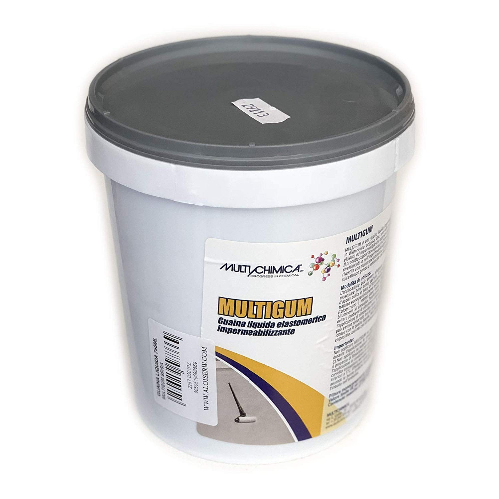foto del prodotto multichimica multigum 5kg grigia guaina liquida pedonabile elastomerica impermeabilizzante