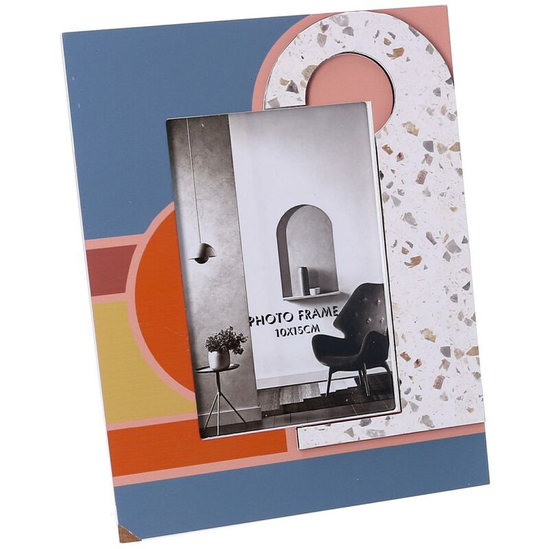 foto del prodotto multicolor wooden photo frame cm17x1,8h22
