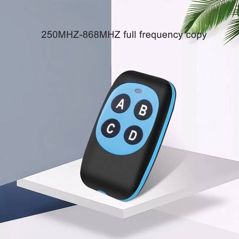 foto del prodotto multifrequenza 250 868mhz telecomando auto garage porta cancello apriporta telecomando duplicatore clone clonazione codice 4 pulsanti, pratico