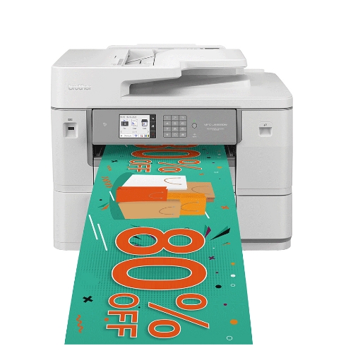 foto del prodotto multifunzione brother mfc j6959dw ink a3 duplex dadf fax wifi lan nfc stampa banner con lunghezza fino a 2.7m