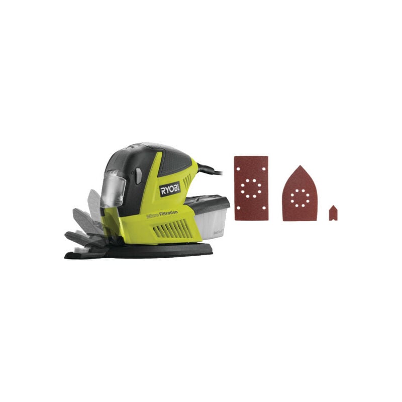 foto del prodotto multifunzione sander ryobi 180w accessori 30 rms180 sa30