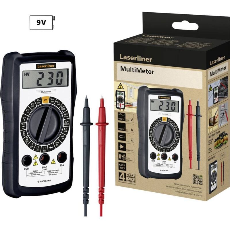 foto del prodotto multimeter multimetro portatile laserliner