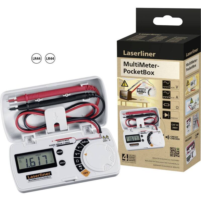 foto del prodotto multimeter pocketbox multimetro portatile laserliner