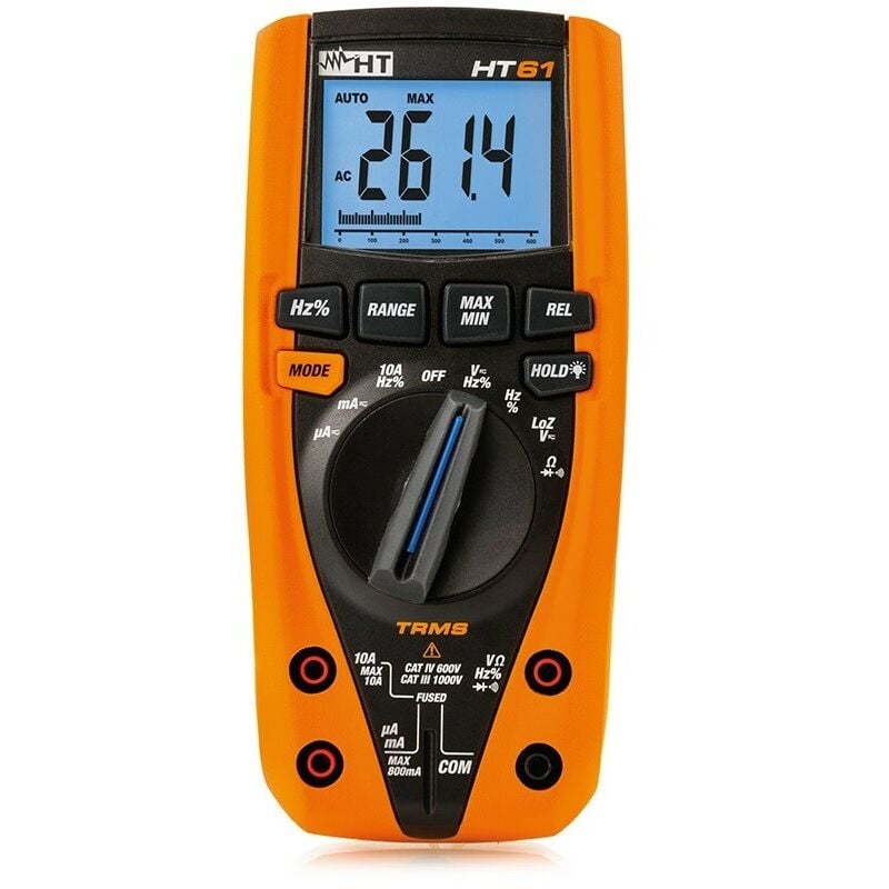 foto del prodotto multimetro digitale 6000 pttrms cativ ht61 ht italia cod. hr000003 