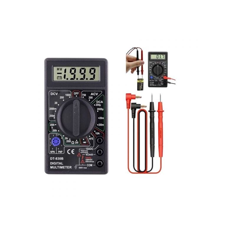 foto del prodotto multimetro digitale dt830b multimetro digitale ac dc lcd 750 1000v voltmetro amperometro tester