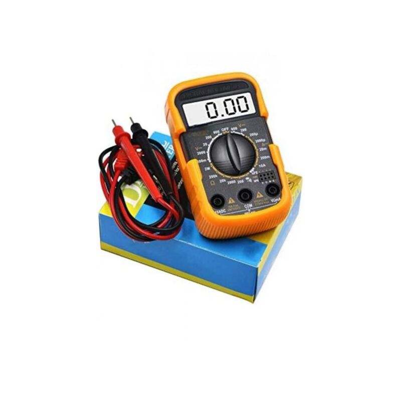 foto del prodotto multimetro digitale tester professionale tascabile con cavi puntali display 830ln