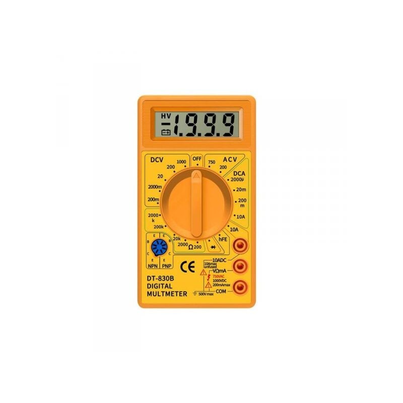 foto del prodotto multimetro digitale voltmetro amperometro ohm tester dt830b