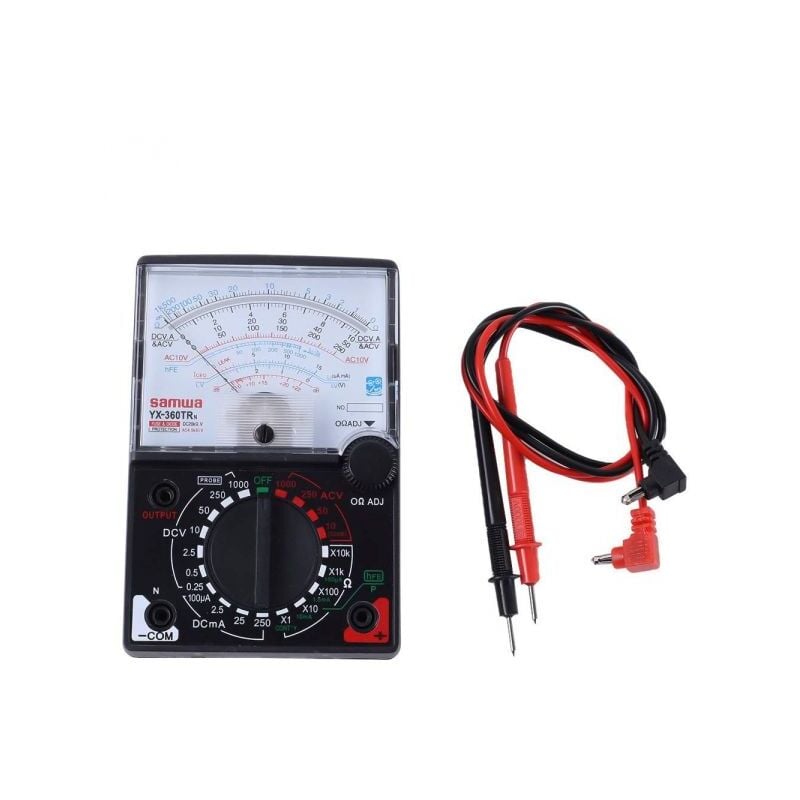 foto del prodotto multimetro tester analogico portatile voltmetro amperometro ohmmetro yx 360trn