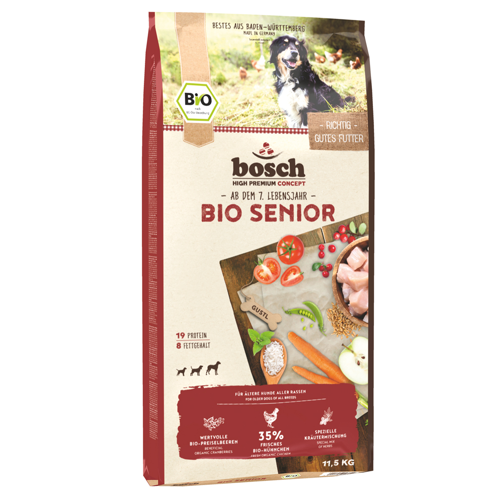 foto del prodotto multipack risparmio! 2 x 11,5 kg bosch bio - bio senior