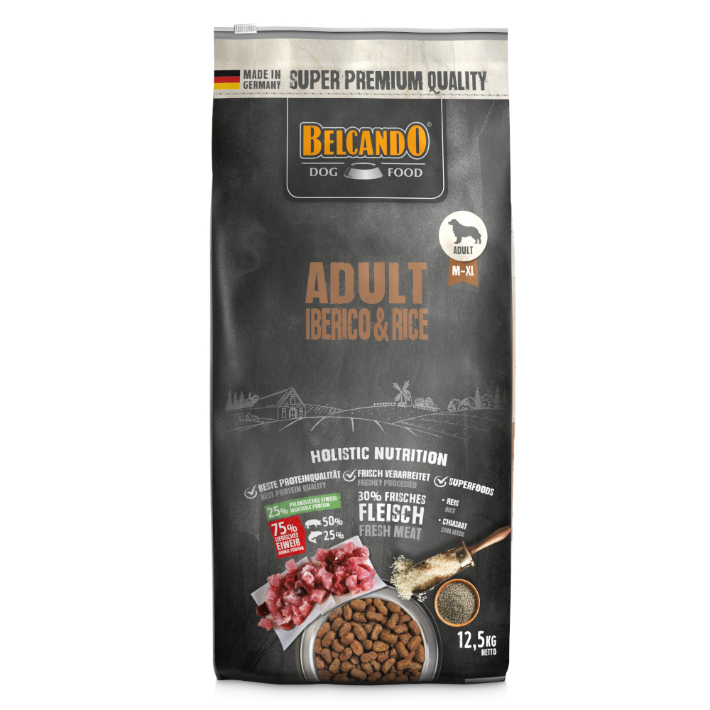 foto del prodotto multipack risparmio 2 x 12,5 kg belcando - adult iberico riso