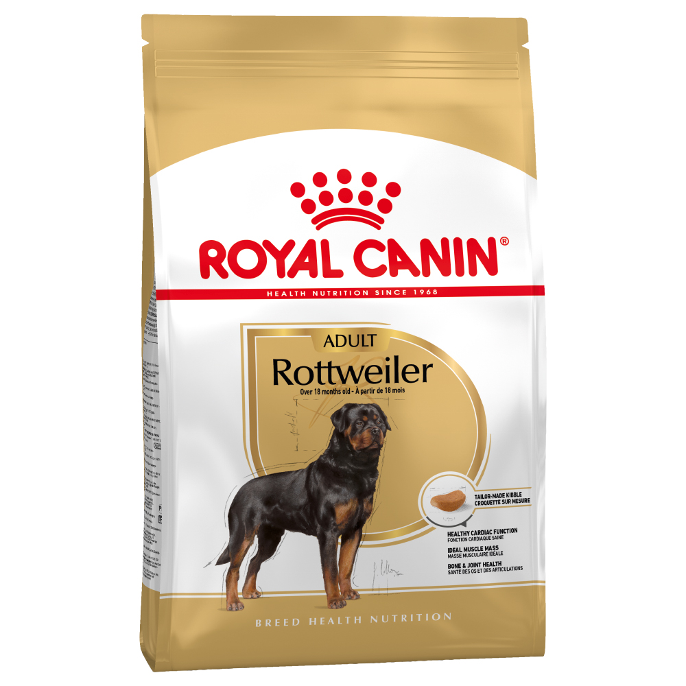 foto del prodotto multipack risparmio 2 x royal canin breed crocchette per cane - 2 x 12 kg rottweiler adult