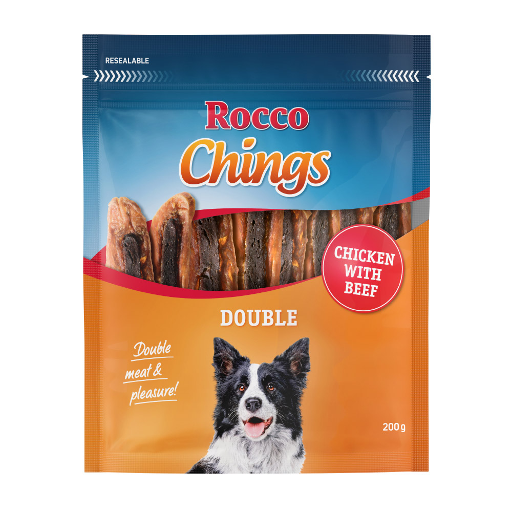 foto del prodotto multipack risparmio rocco chings double - set 12 x 200 g pollo manzo