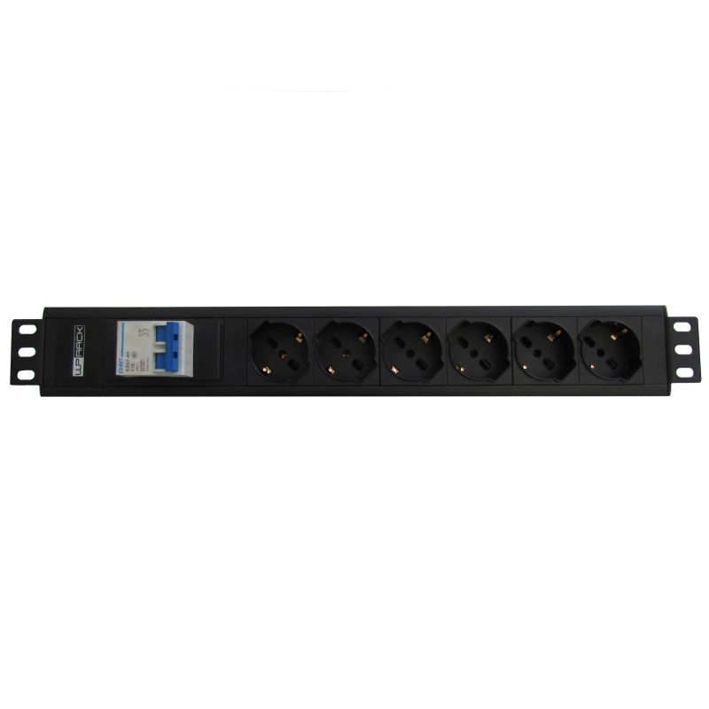 foto del prodotto multipresa 1u 6 prese universali - wpn-pdu-i02-06