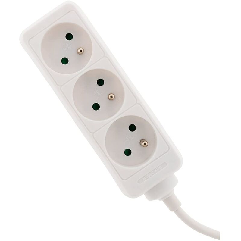 foto del prodotto multipresa 3 prese 2p t 16a bianco zenitech