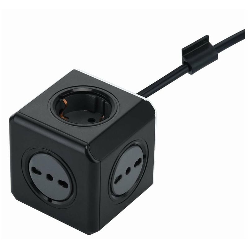 foto del prodotto multipresa cubo 2 schuko 3 bipasso