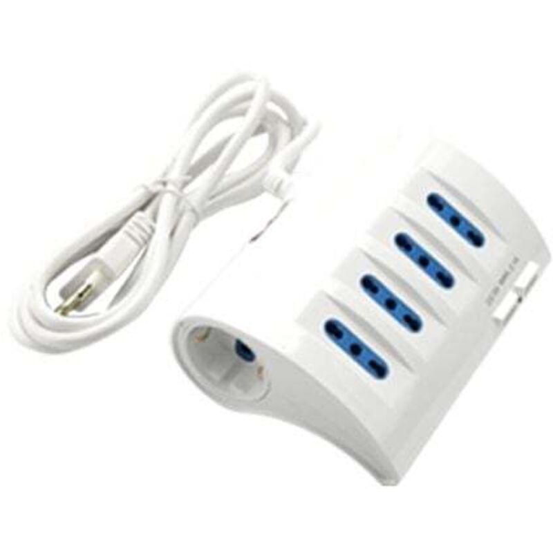 foto del prodotto multipresa da tavolo 4 prese dc 5v max 2.1a - safeline 16a 250v max 3500w - fai