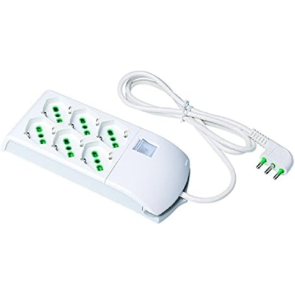 foto del prodotto multipresa fido 3 3 prese bipasso italo tedesche 2p t 16a cavo 1