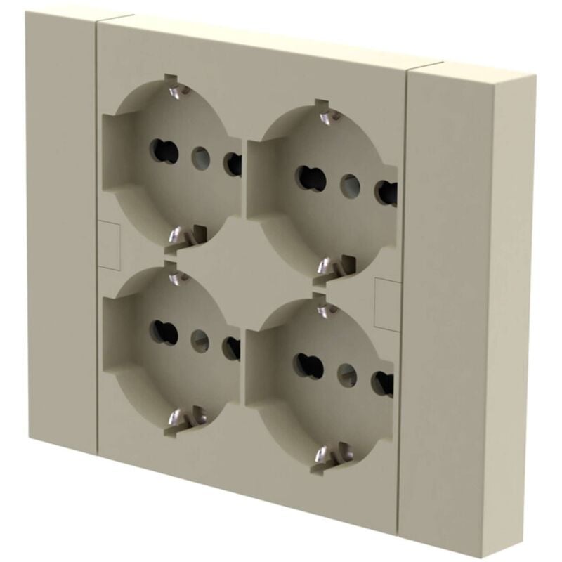 foto del prodotto multipresa incasso quadra 4 prese bip.sch sabbia