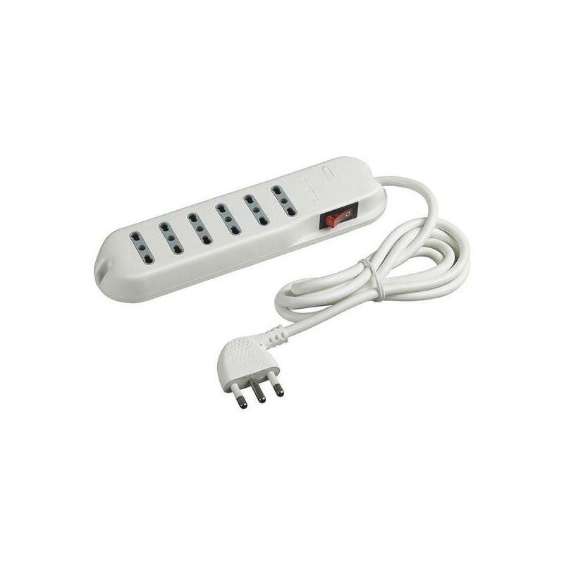 foto del prodotto multipresa slim 6 prese 6 prese 10 16a 1. bticino