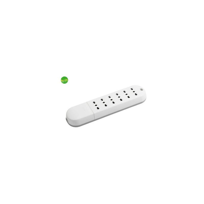foto del prodotto multipresa slim bticino 6 prese senza cavo bianca
