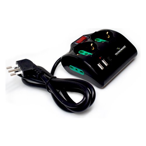 foto del prodotto multipresa tavolo tecnoware fmp4iigusb nero