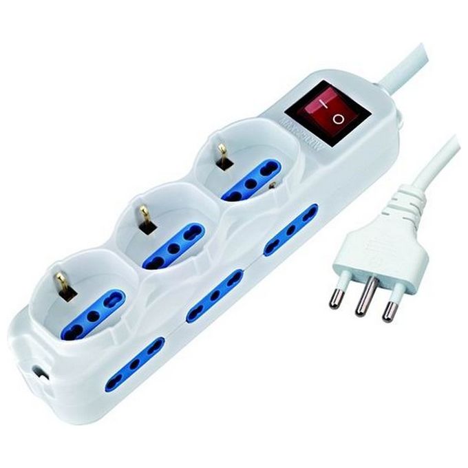 foto del prodotto multiprese 3 schuko 6 bipasso 10-16a t 3x1 mt.1,5
