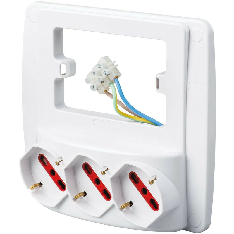 foto del prodotto multiprese da parete emilia schuko rs94130