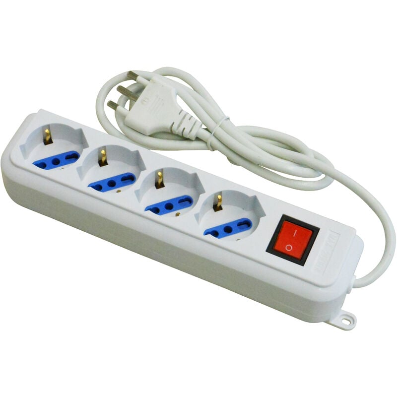 foto del prodotto multiprese multipresa 4 posti con interruttore