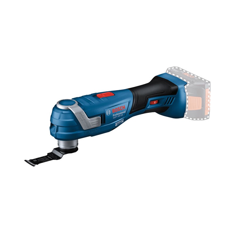foto del prodotto multitaglio a batteria bosch gop 18v 34 senza batteria e caricabatterie in scatola