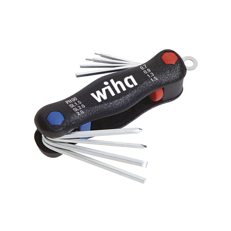 foto del prodotto multitool mini pocketstar a taglio, phillips, esagono interno, 8 pz., in blister 27936 - wiha
