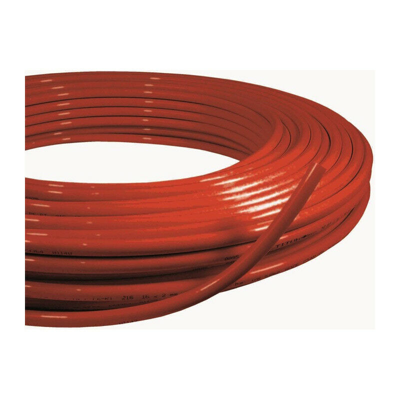 foto del prodotto multitubo systems - tubo composto rosso pe-rt re 14 x 2 mm, anello, eu 200 m multitubo