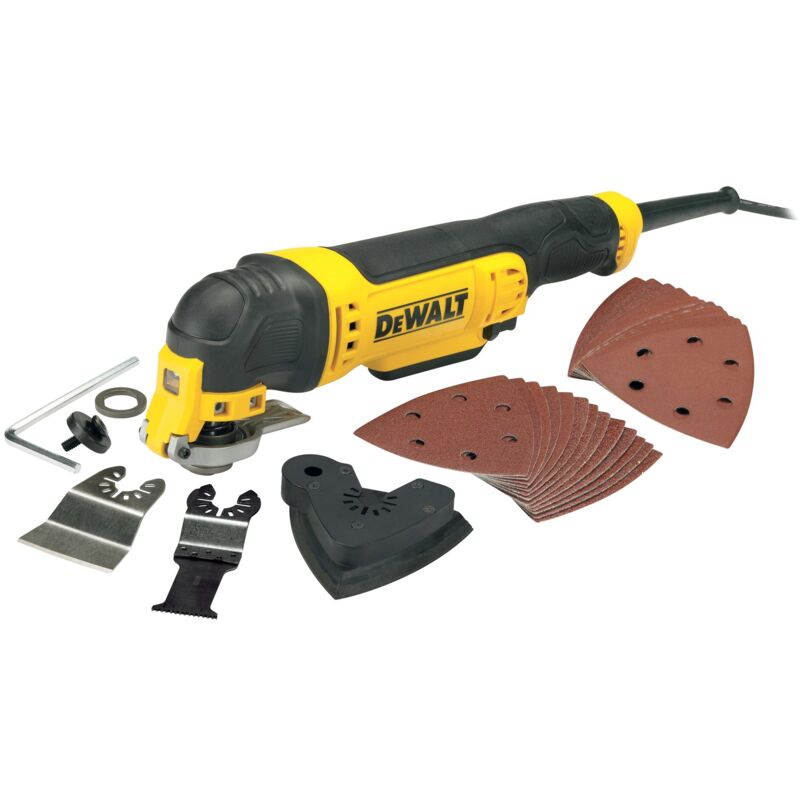 foto del prodotto multiutensile oscillante dewalt dwe315 qs 300 watt in confezione