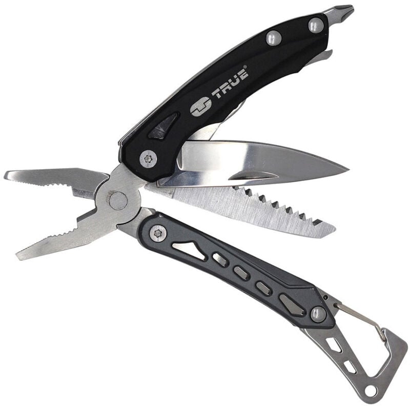 foto del prodotto multiutensile tascabile 9 in 1 modello 'seven' realizzato in alluminio e acciaio inossidabile di alta qualità e resistenza