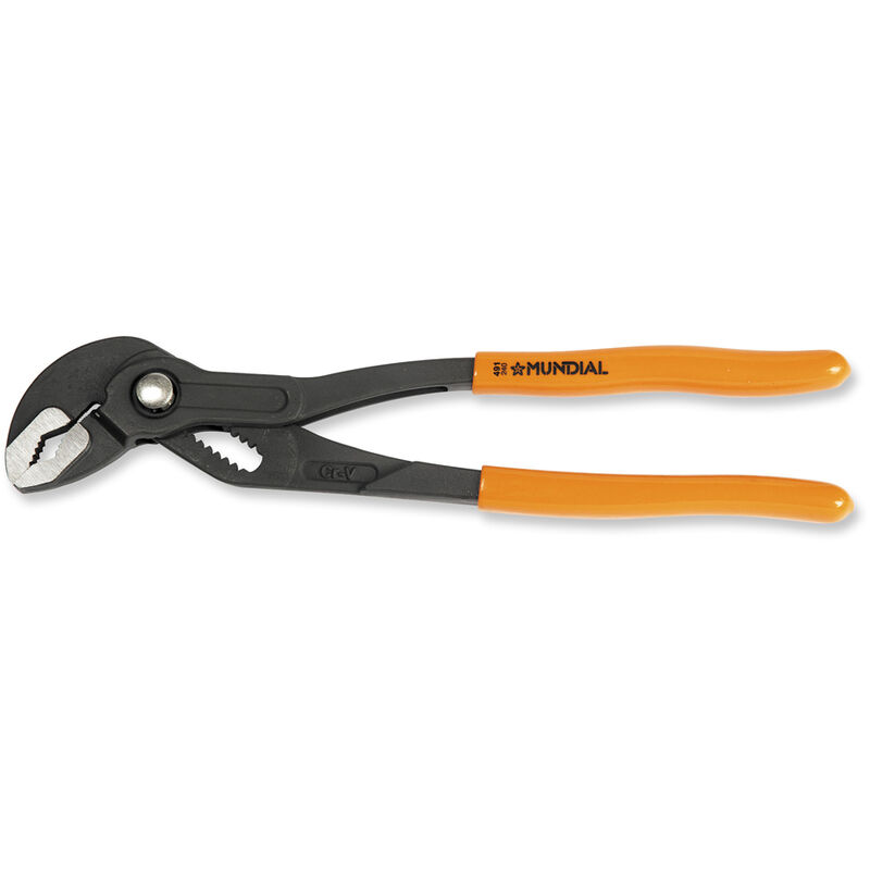 foto del prodotto mundial pinza poligrip regolabile con pulsante 240mm poligrip pappagallo