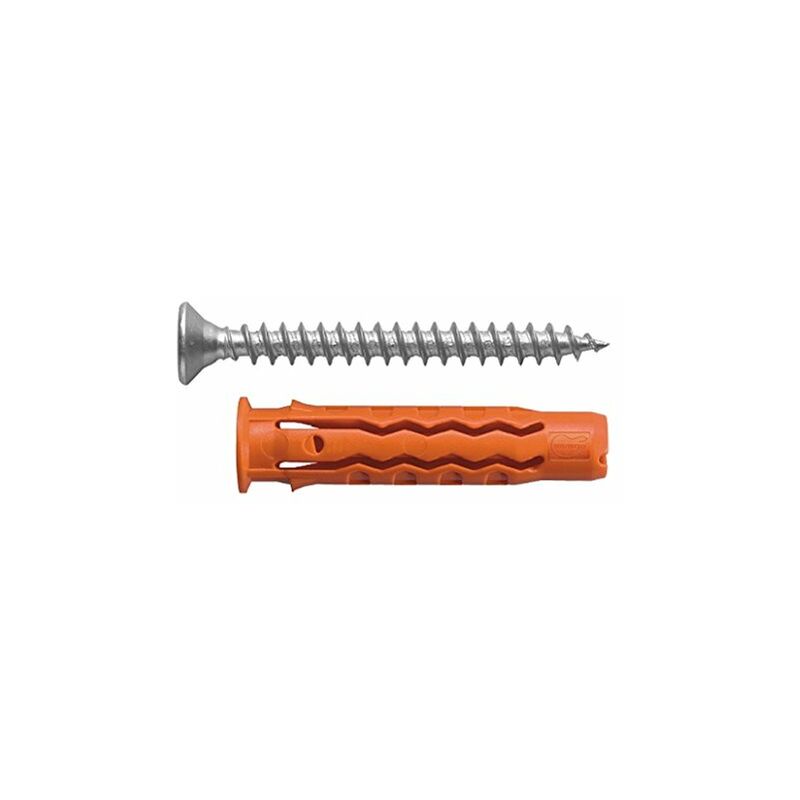 foto del prodotto mungo mq s 1380050 tassello universale in nylon con vite truciolare, 5x25 1.5 mm, 100 pezzi