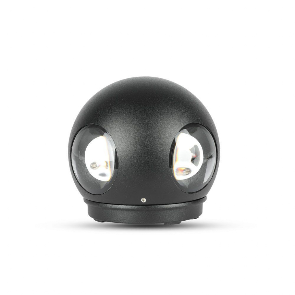 foto del prodotto muratura a parete led da 4w light brack body round 4000k ip65