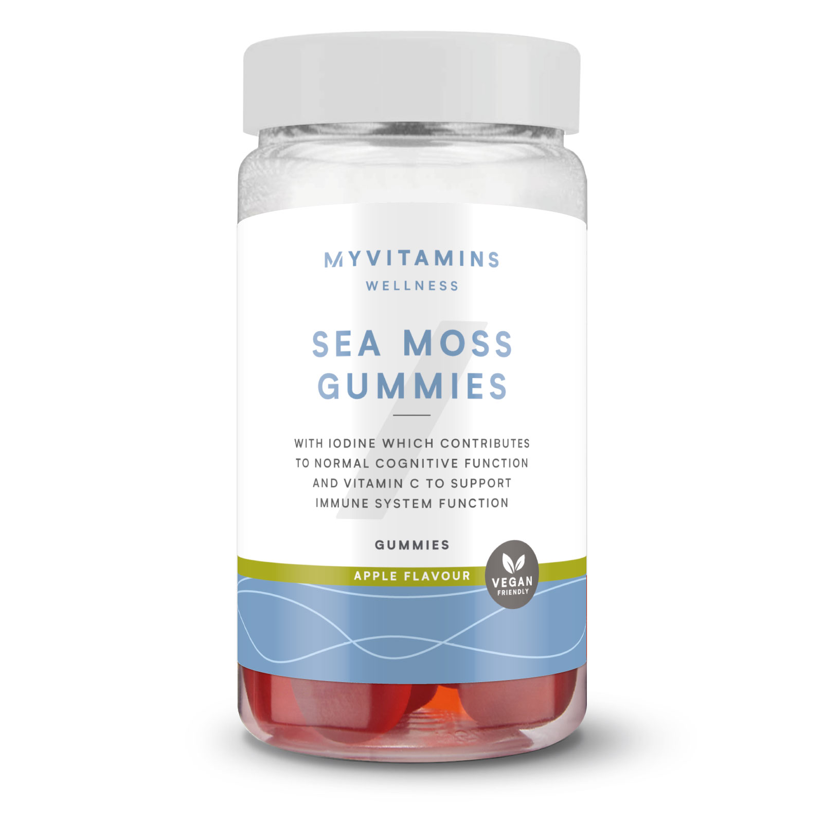 foto del prodotto muschio marino in caramelle gommose 60gummies mela