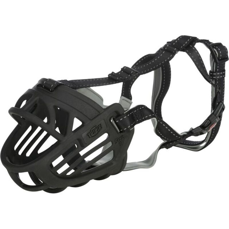 foto del prodotto museruola muzzle flex in gomma taglia m-l - trixie