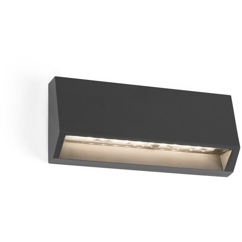 foto del prodotto must 2 led lampada da parete grigio scuro marca faro