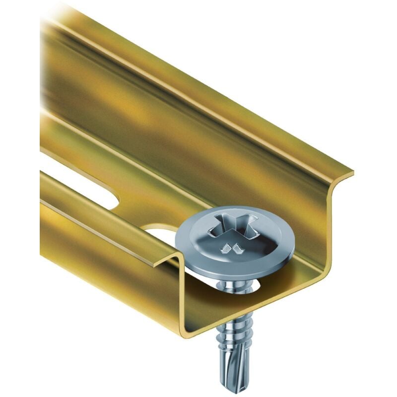 foto del prodotto mustad - drillex/ffll autoperforanti fungo flangiata zincatura bianca 4,8x38. prezzo per 1 pezzo.