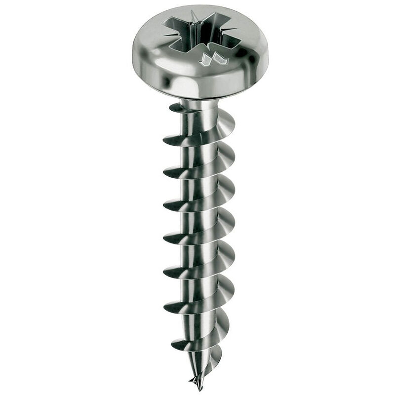 foto del prodotto mustad vite a pannello testa cilindrica pz2 filettatura totale 4x16mm confezione da 500 pvaczc400160c8c